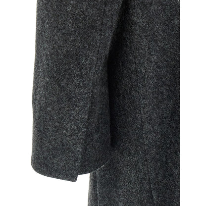 Prada Gray Virgin Wool Coat