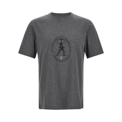 Brunello Cucinelli Gray Cotton T-Shirt