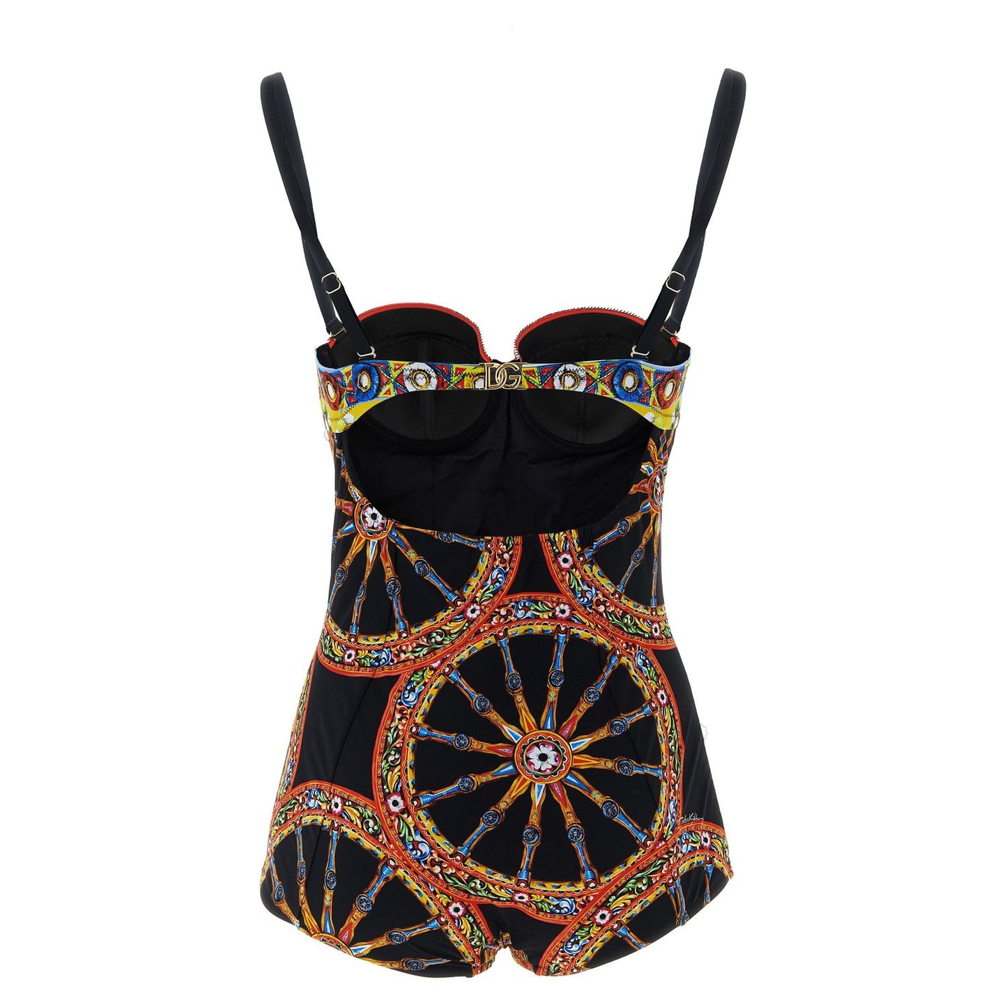 Dolce & Gabbana Multicolor Polyamide One-Piece Swimsuit