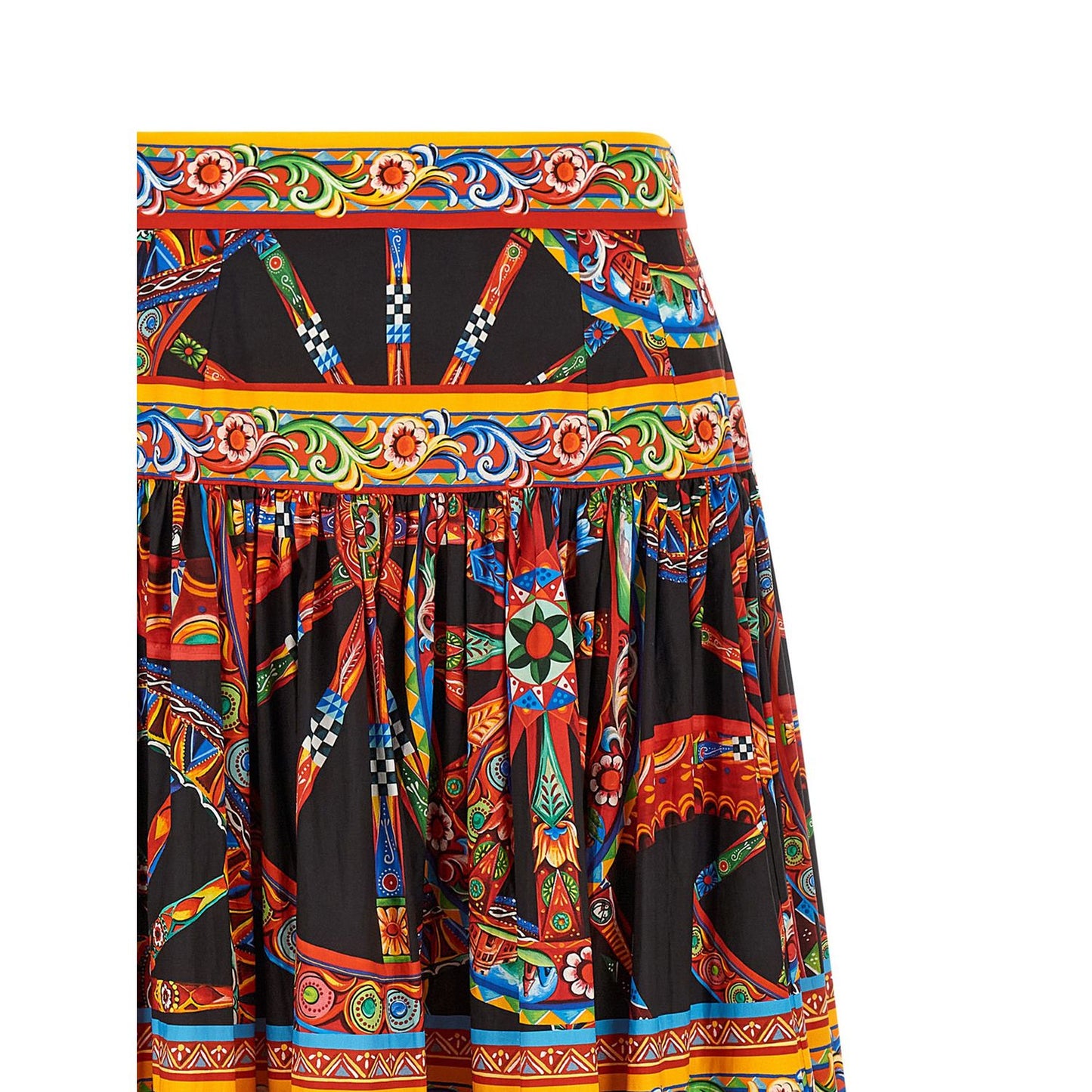 Dolce & Gabbana Multicolor Cotton Mini Skirt