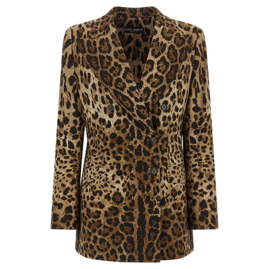 Dolce & Gabbana Brown Wool Blazer