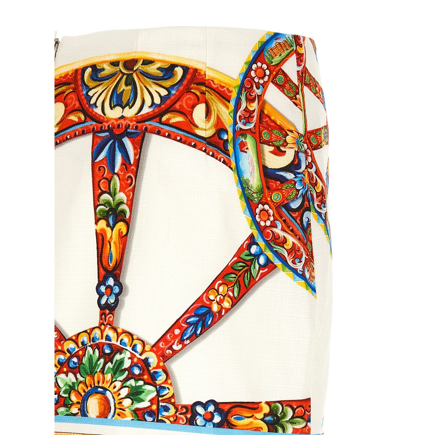 Dolce & Gabbana Multicolor Cotton Long Skirt