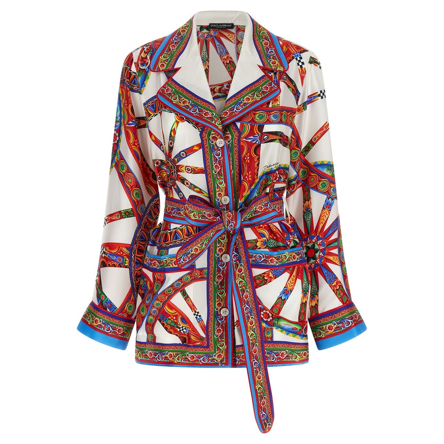 Dolce & Gabbana Multicolor Silk Blouse