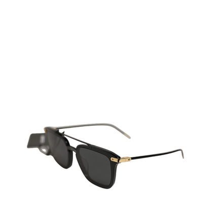Dolce & Gabbana Black DG4327F Double Bridge Square Frame Sunglasses