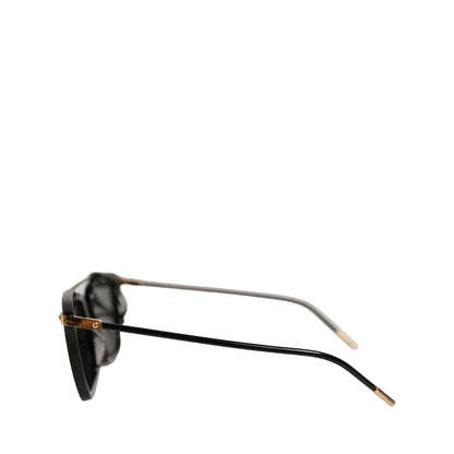 Dolce & Gabbana Black DG4327F Double Bridge Square Frame Sunglasses