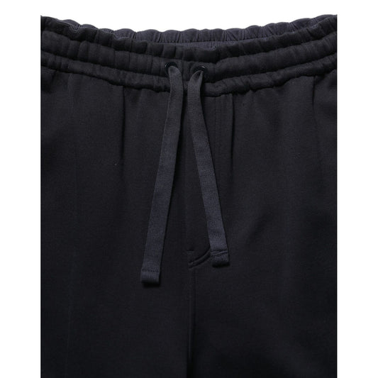 Dolce & Gabbana Dark Blue Relaxed Wide Leg Men Jogger Pants