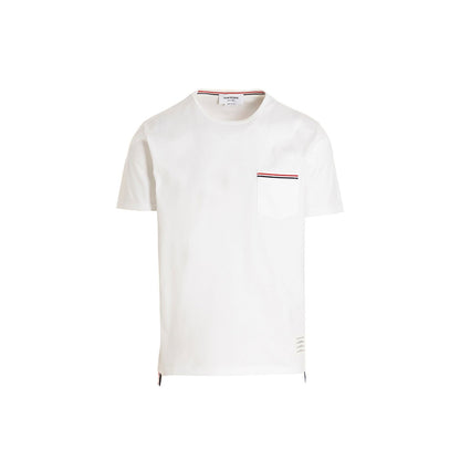 Thom Browne White Cotton T-Shirt