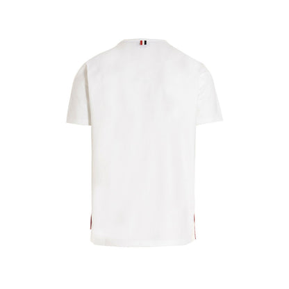 Thom Browne White Cotton T-Shirt