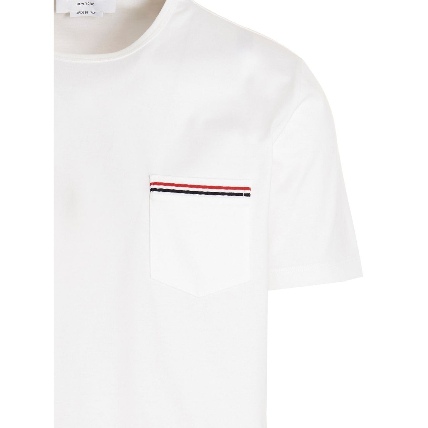 Thom Browne White Cotton T-Shirt