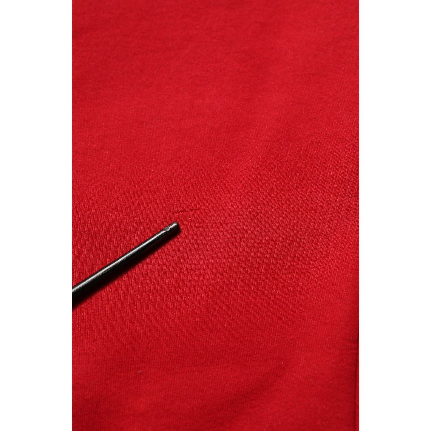 Dolce & Gabbana Red Cotton Drawstring Jogger Men Trouser Pants