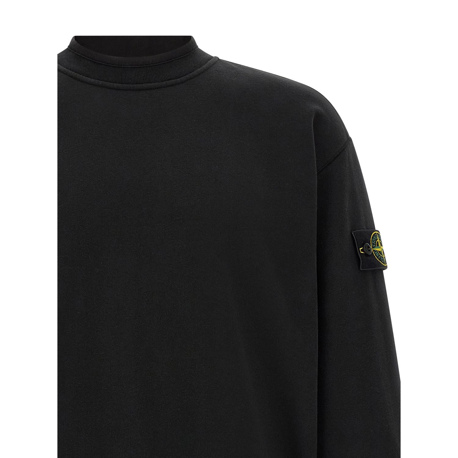 Stone Island Black Cotton Sweatshirt