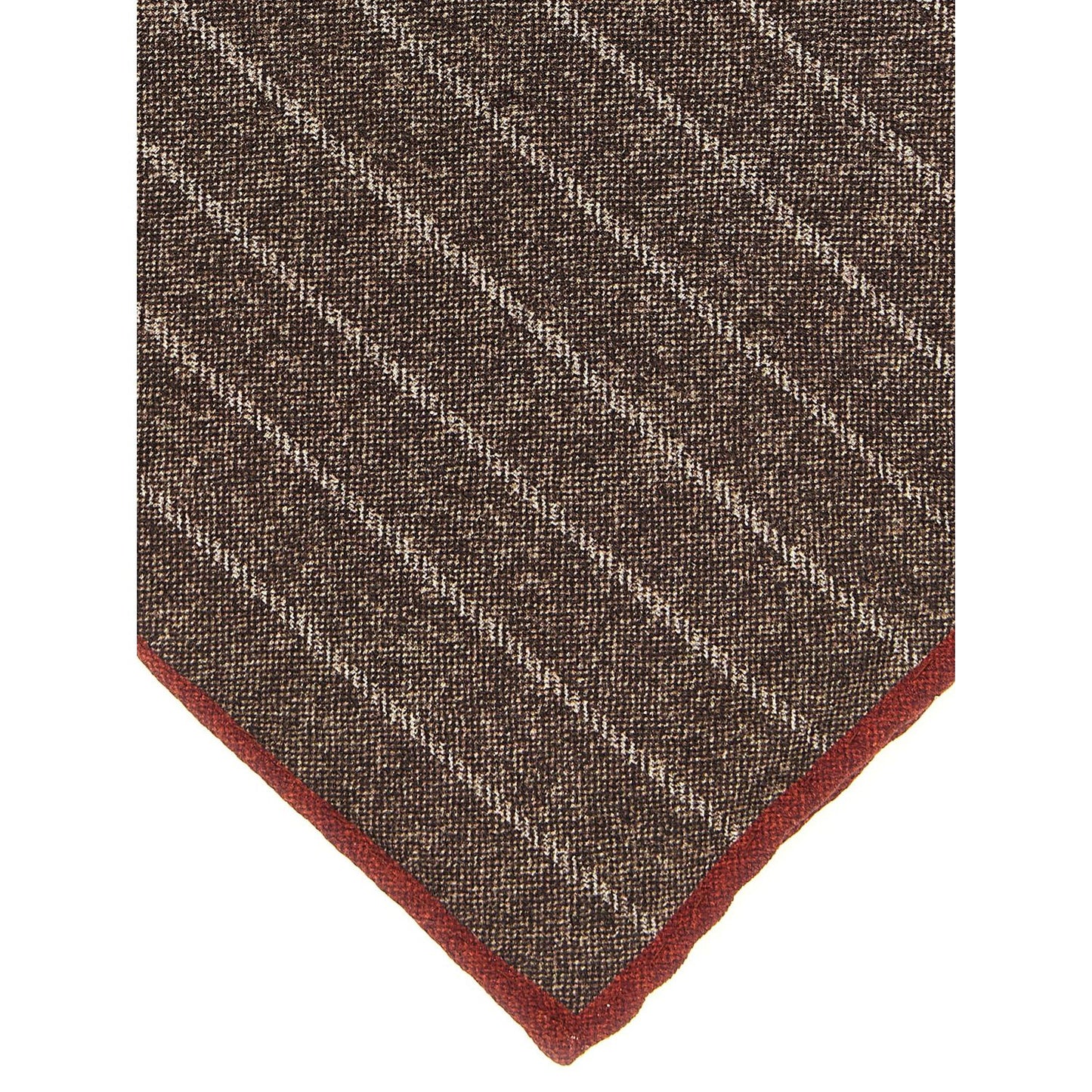 Brunello Cucinelli Brown Silk Scarf