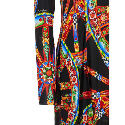 Dolce & Gabbana Multicolor Viscose Long Dress
