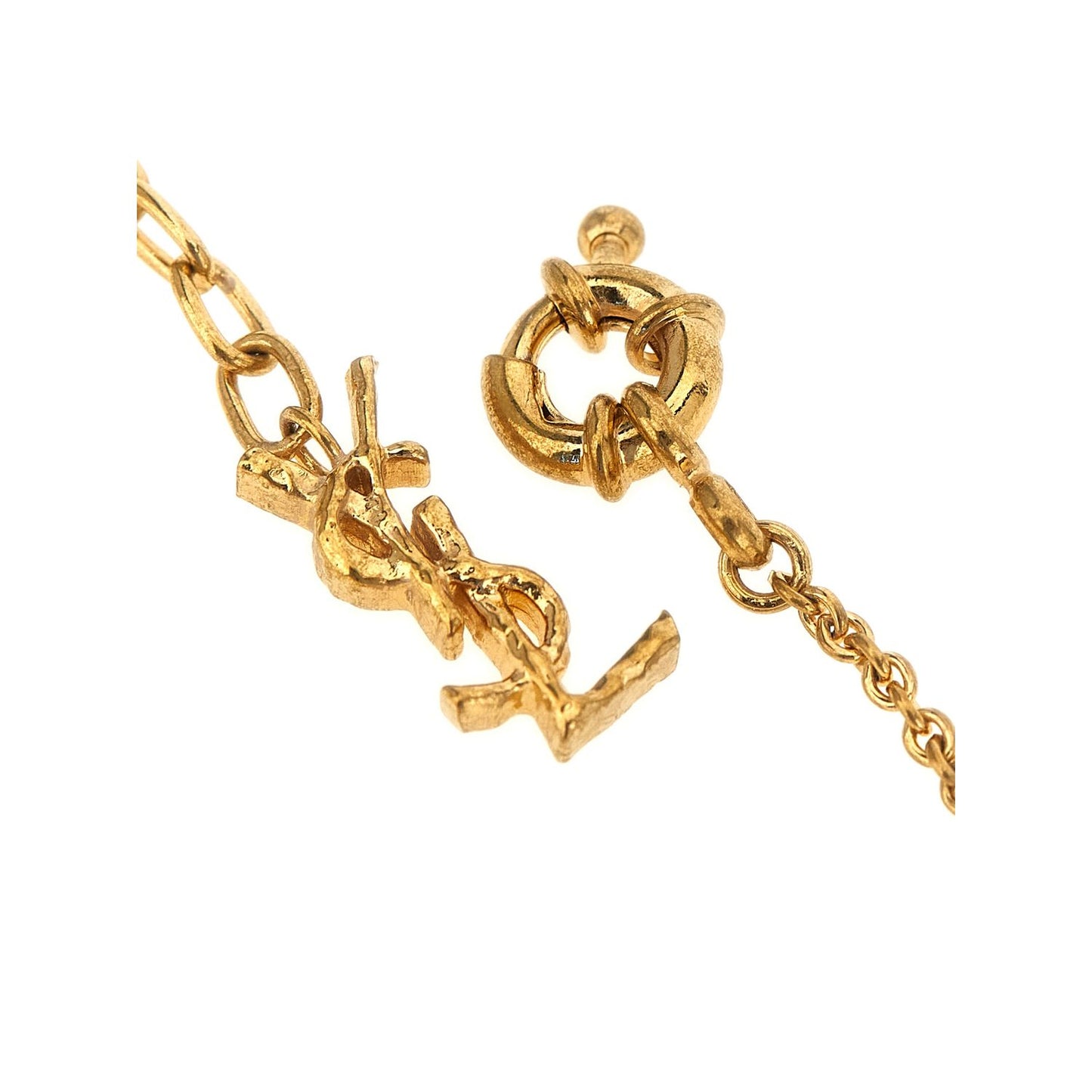 Saint Laurent Gold Brass Bracelet