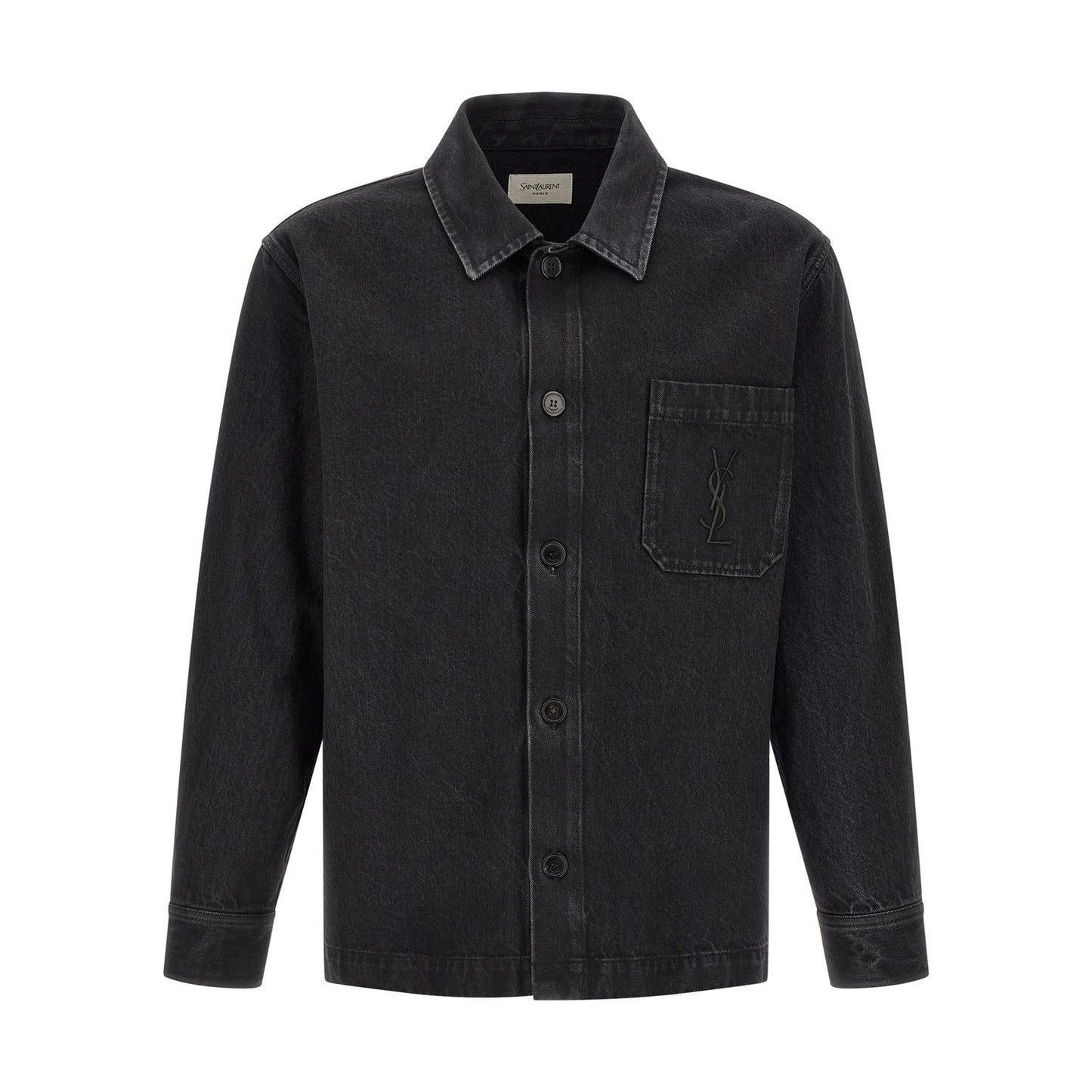 Saint Laurent Black Cotton Blouse