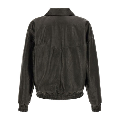 Saint Laurent Black Lamb Leather Leather Jacket