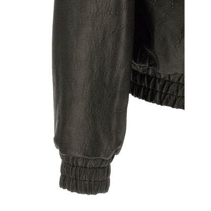 Saint Laurent Black Lamb Leather Leather Jacket