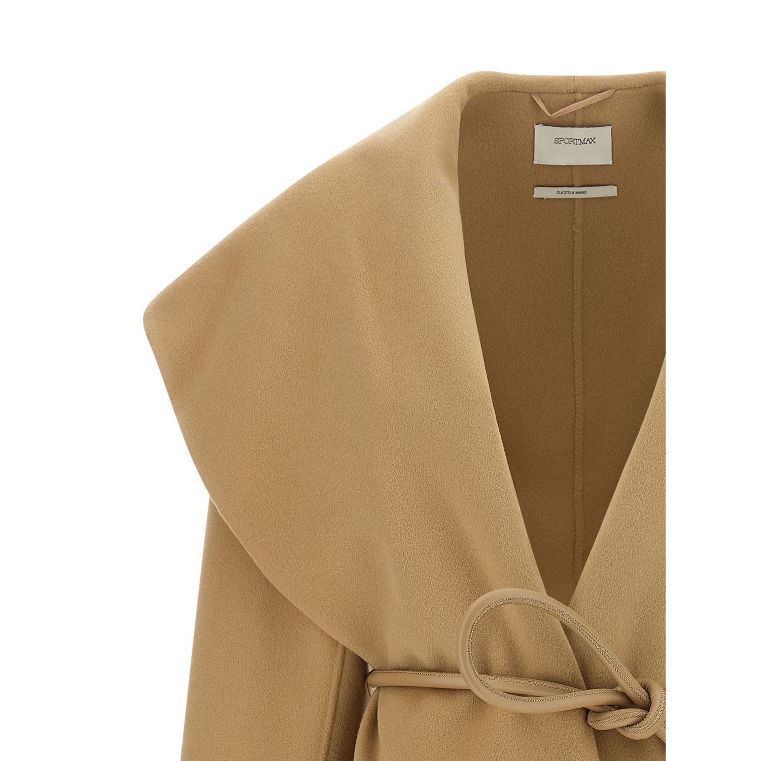 Sportmax Beige Wool Coat