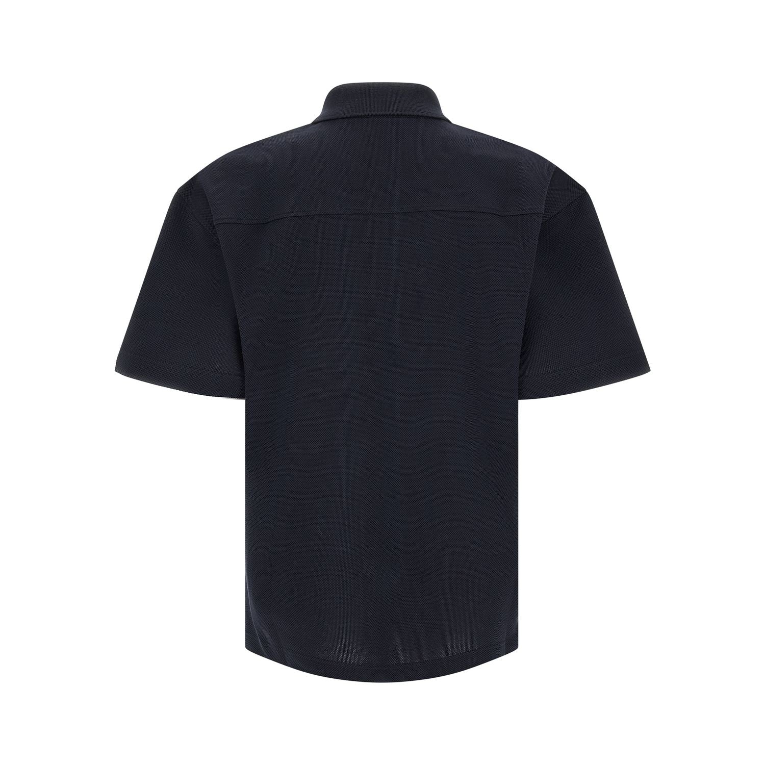 Saint Laurent Blue Cotton Polo Shirt