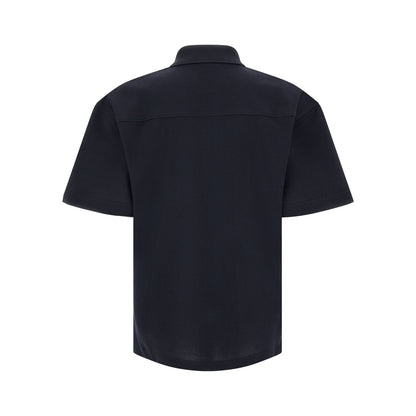 Saint Laurent Blue Cotton Polo Shirt