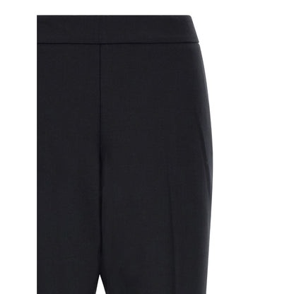 Alberto Biani Black Polyester Cropped Pants