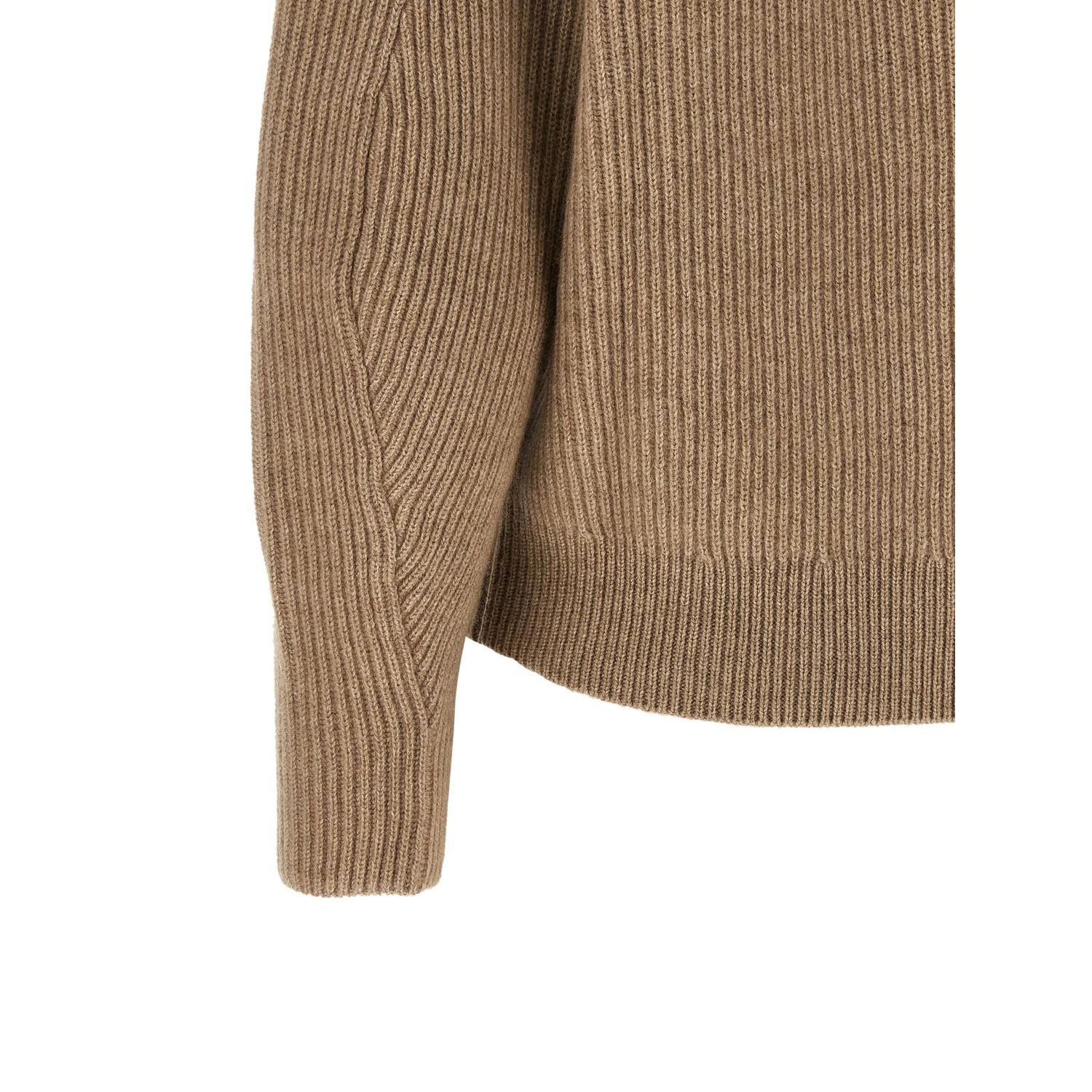 Brunello Cucinelli Beige Cashmere Cardigan
