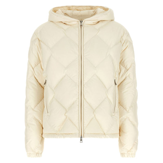 Moncler White Polyester Full-Length Jacket