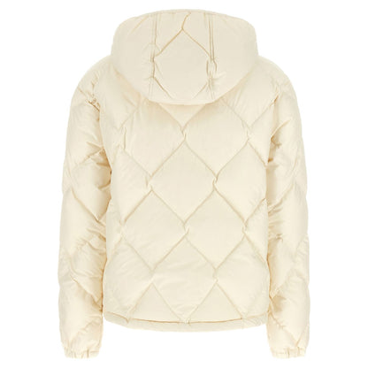 Moncler White Polyester Full-Length Jacket