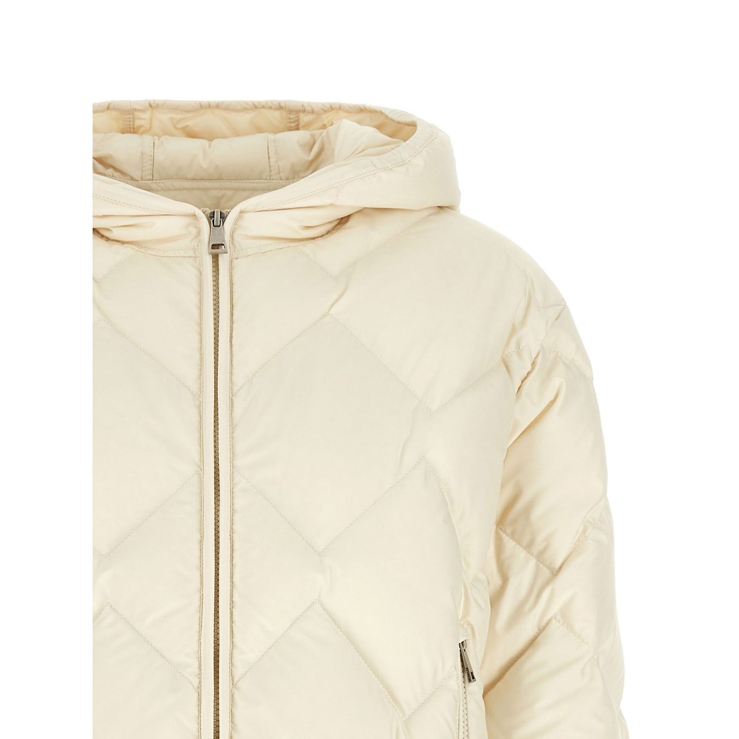 Moncler White Polyester Full-Length Jacket