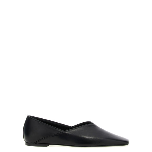 TOTEME Black Calfskin Ballet Flats