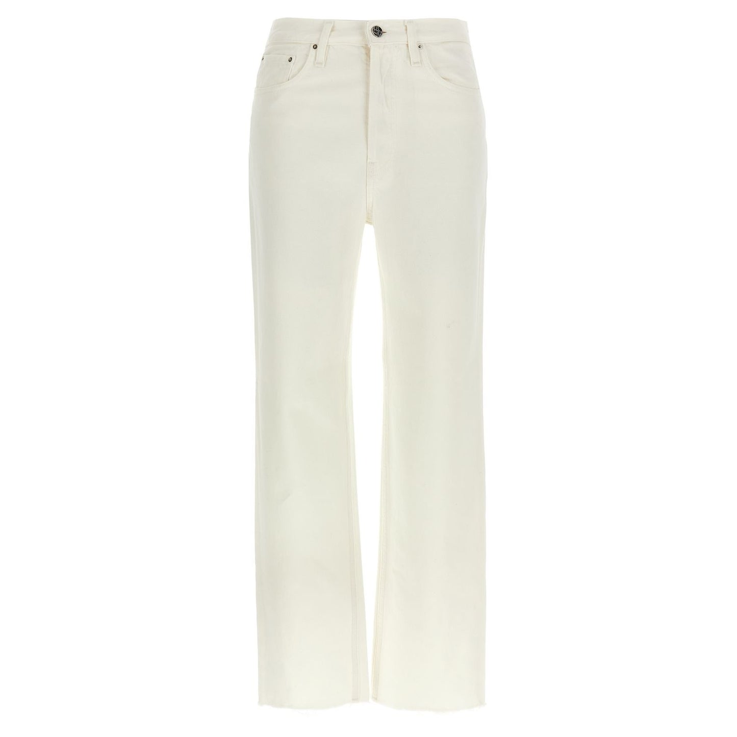 TOTEME White Cotton High-Waisted Jean