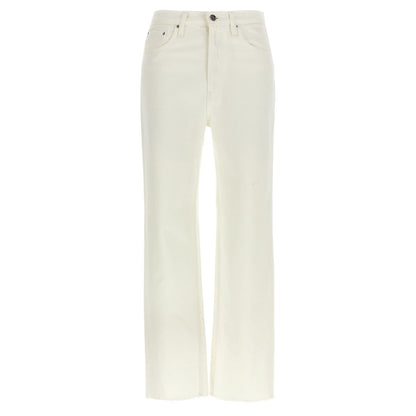TOTEME White Cotton High-Waisted Jean