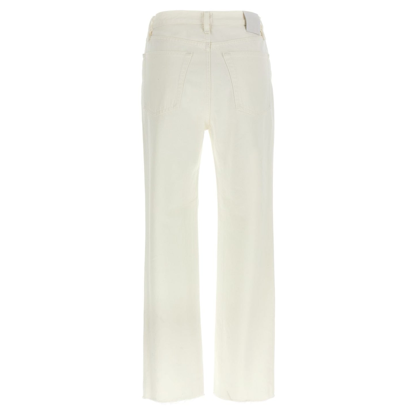 TOTEME White Cotton High-Waisted Jean