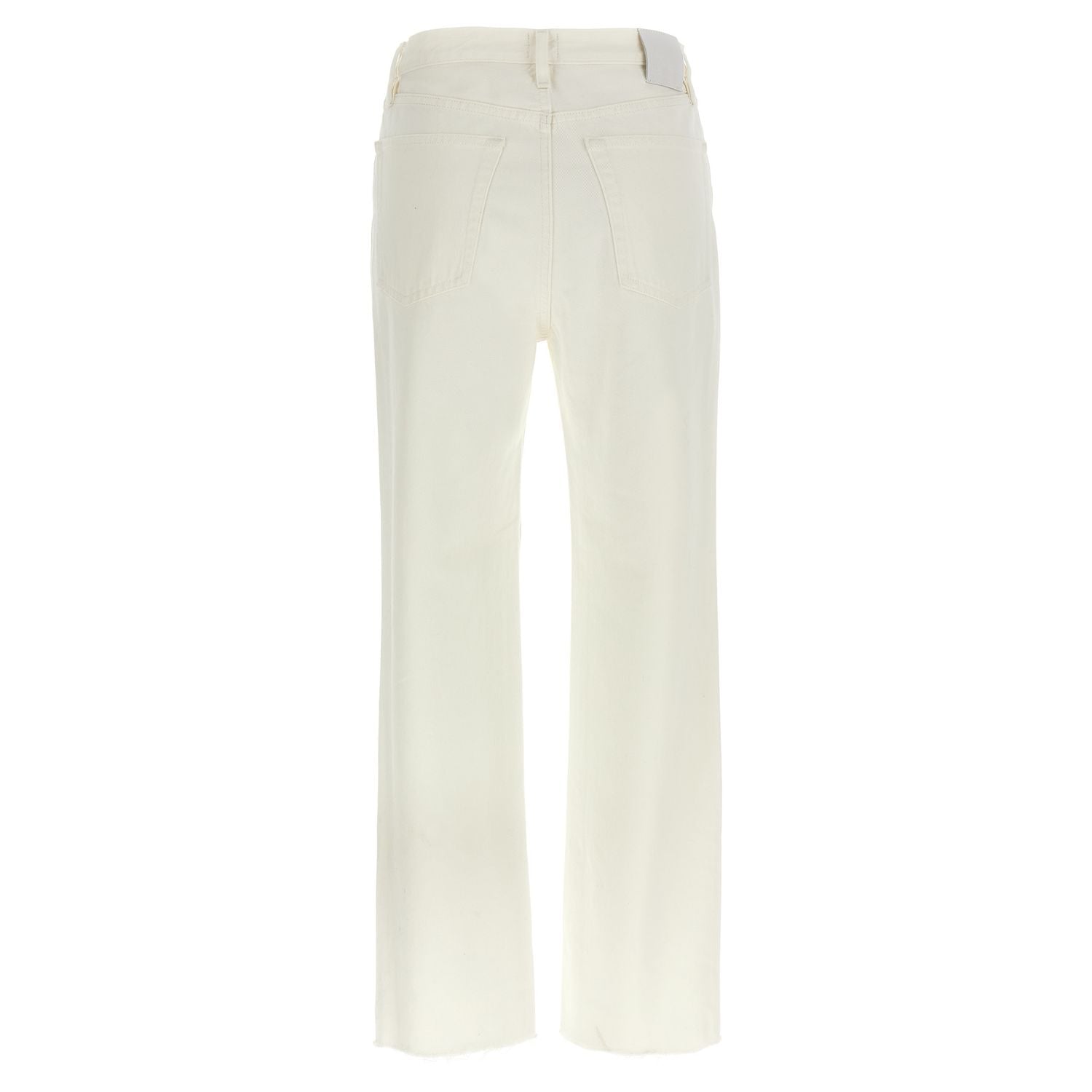 TOTEME White Cotton High-Waisted Jean