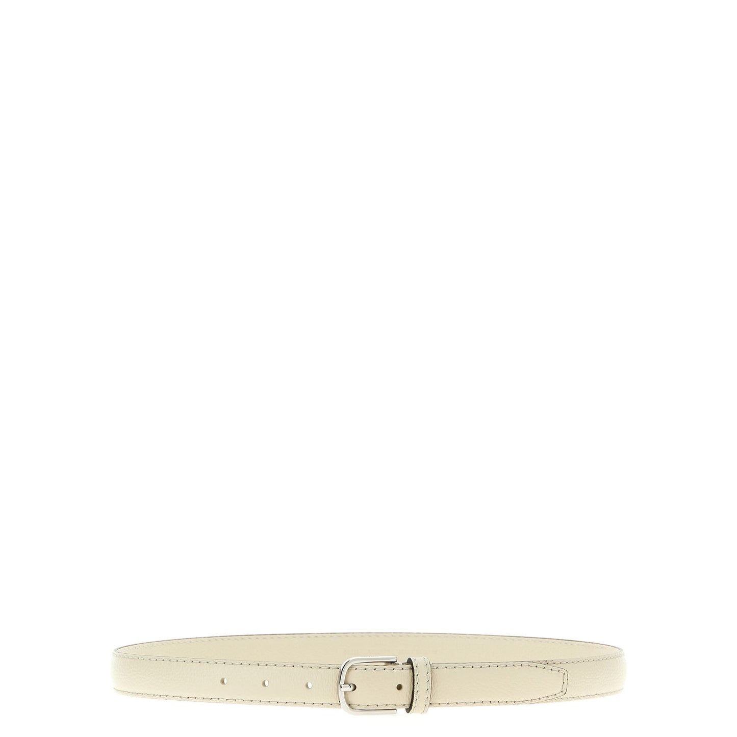 TOTEME White Leather Regular Belt
