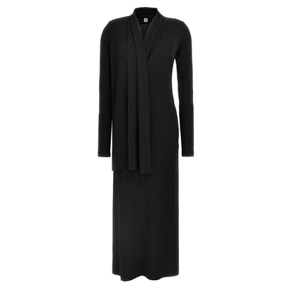 TOTEME Black Viscose Long Dress