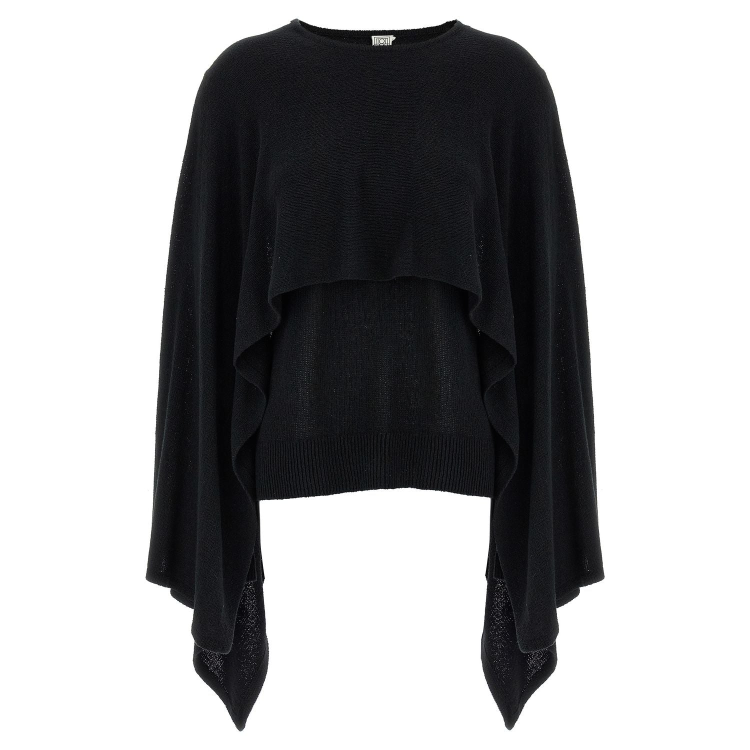 TOTEME Black Silk Cardigan