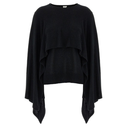 TOTEME Black Silk Cardigan