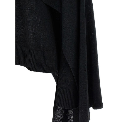 TOTEME Black Silk Cardigan