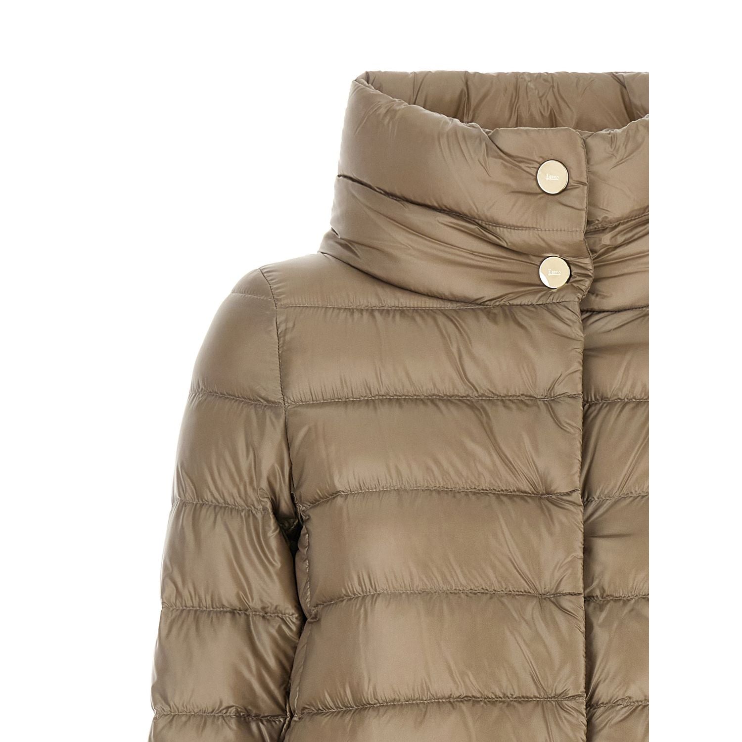 Herno Beige Polyamide Full-Length Jacket
