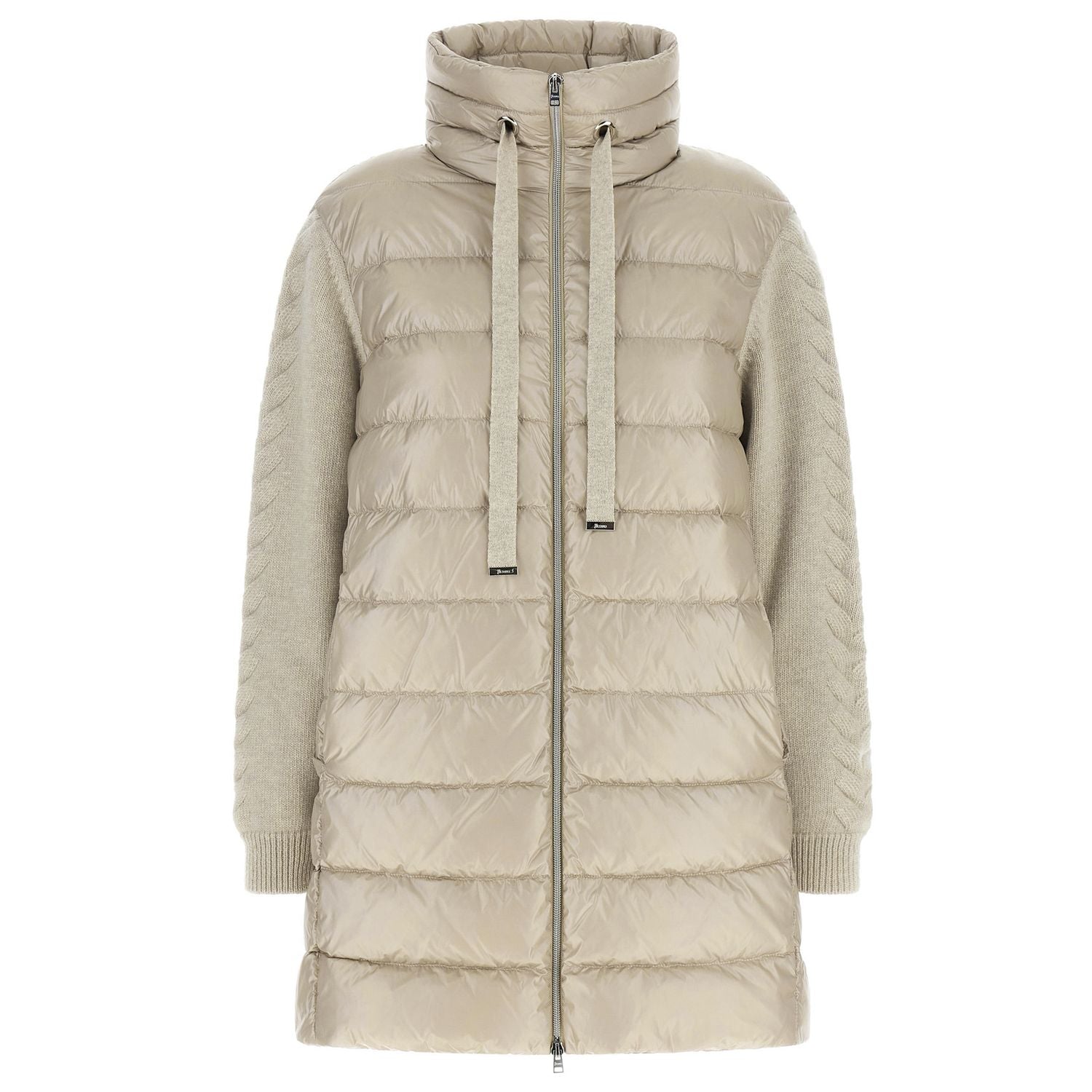 Herno Beige Polyamide Full-Length Jacket