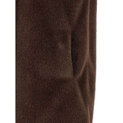 Herno Brown Polyester Sleeveless Jacket