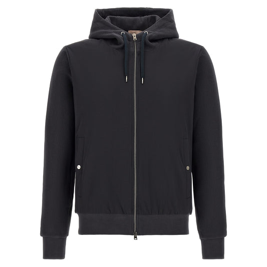 Herno Blue Cotton Shell Jacket