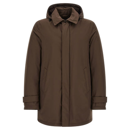 Herno Brown Polyester Parka