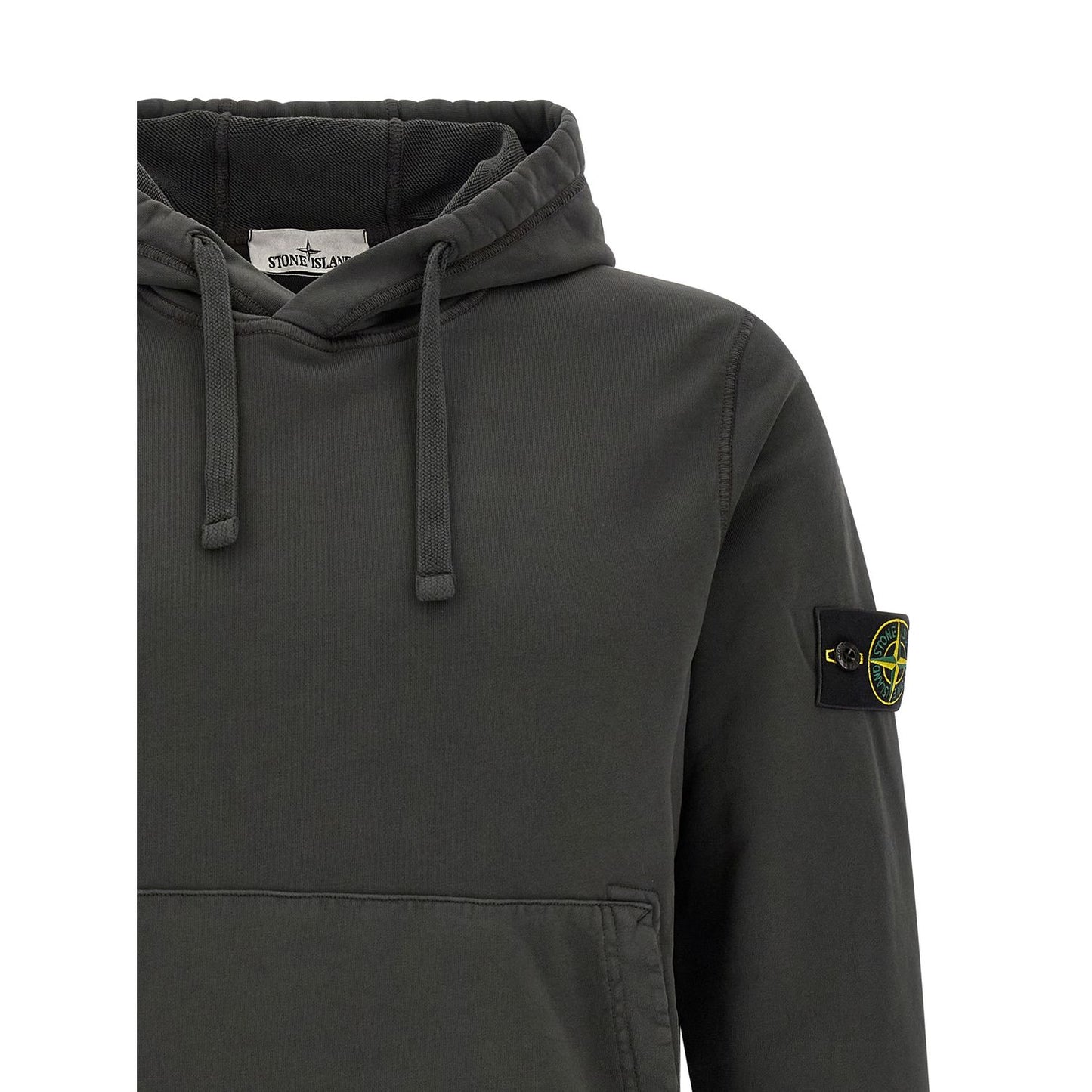 Stone Island Gray Cotton Sweatshirt