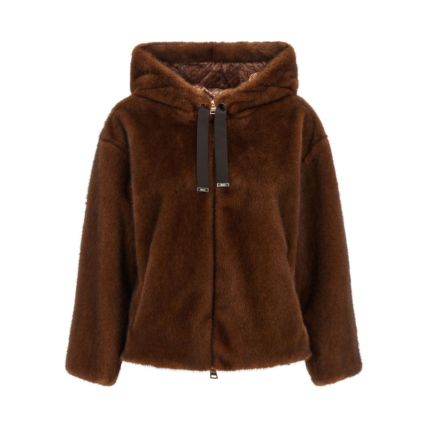 Herno Brown Polyester Bomber