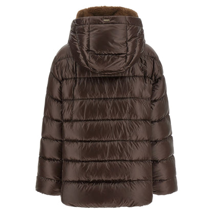 Herno Brown Polyamide Full-Length Jacket