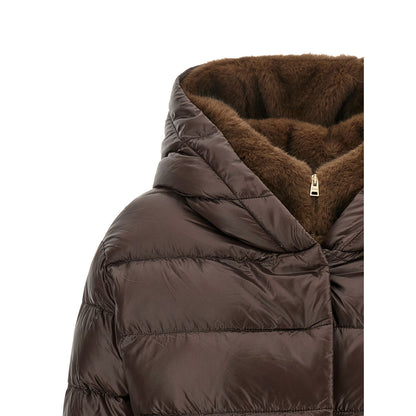 Herno Brown Polyamide Full-Length Jacket