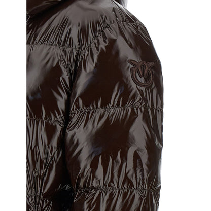 PINKO Brown Polyamide Full-Length Jacket