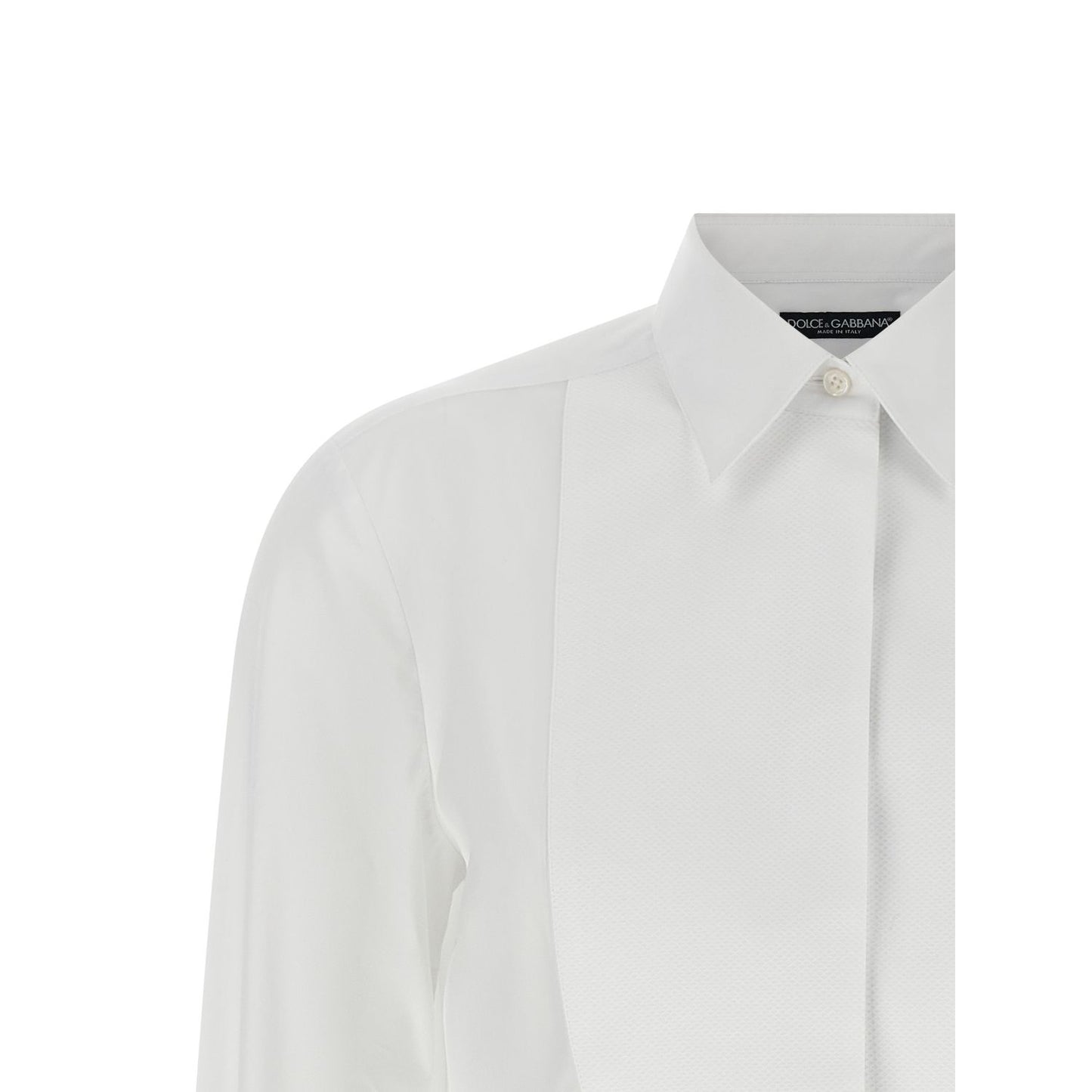 Dolce & Gabbana White Cotton Blouse